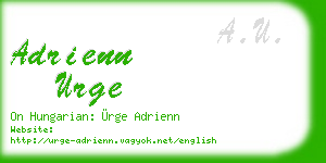 adrienn urge business card