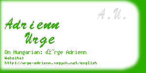 adrienn urge business card